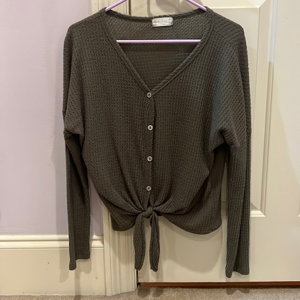 Hunter green sweater from altard state